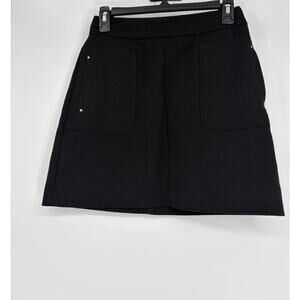 H&M black A-line mini skirt